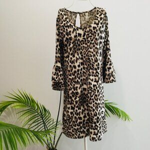 Allison Joy Leopard-Print Dress - Medium
